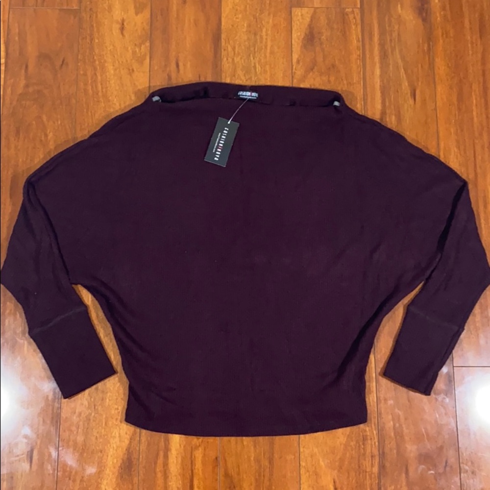 Off shoulder sweater